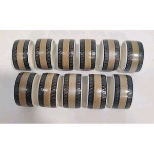 MIKASA ARABELLA 11 NAPKIN RINGS 2" EUC Or In Set Of 4 Or 5 Or 6 Or 8